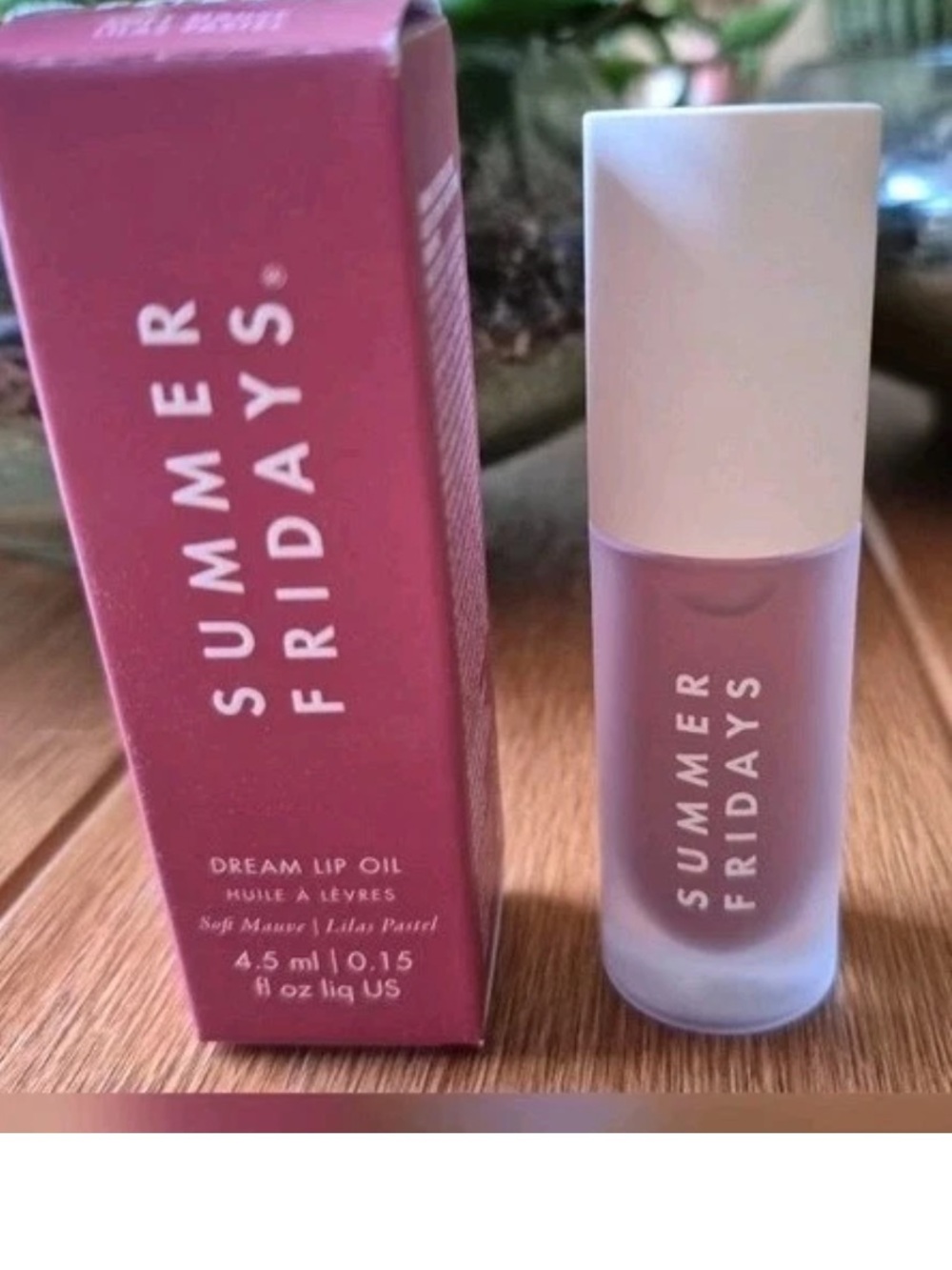 Summer Fridays Dream Lip Oil — Soft Mauve Gloss